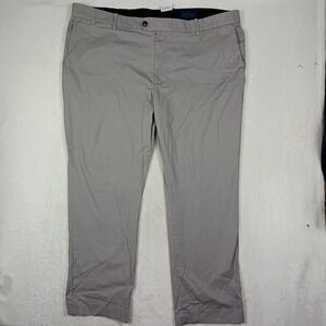 Fairlane Straight Leg Pants Mens 46x32 Grey Cotton Stretch Chino Workwear Office